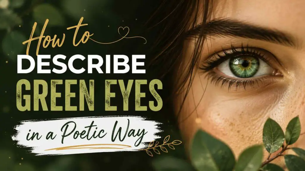 How To Describe Green Eyes In Poetic Way