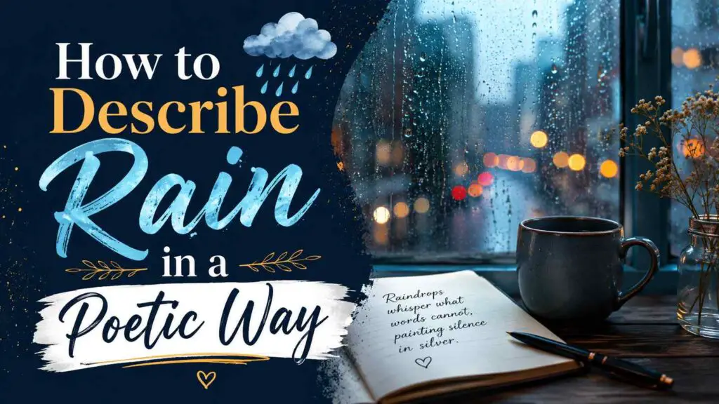 How To Describe Rain In A Poetic Way