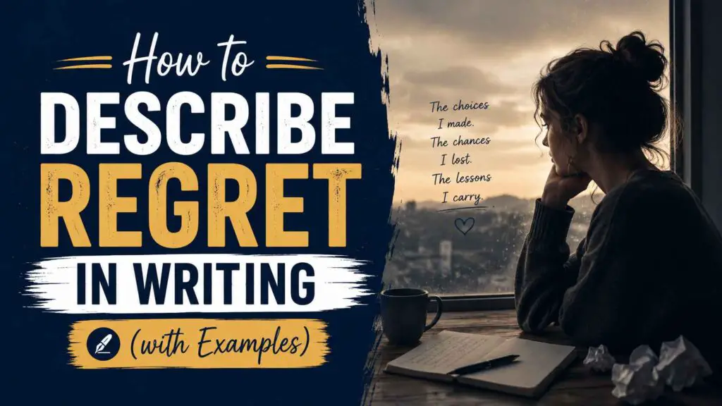How To Describe Regret In Writing