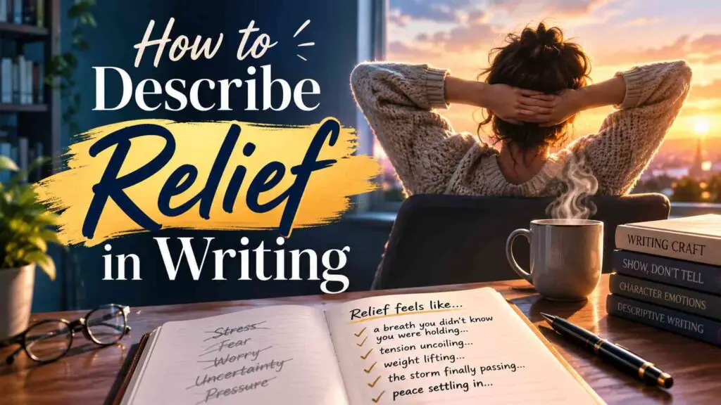 How To Describe Relief In Writing