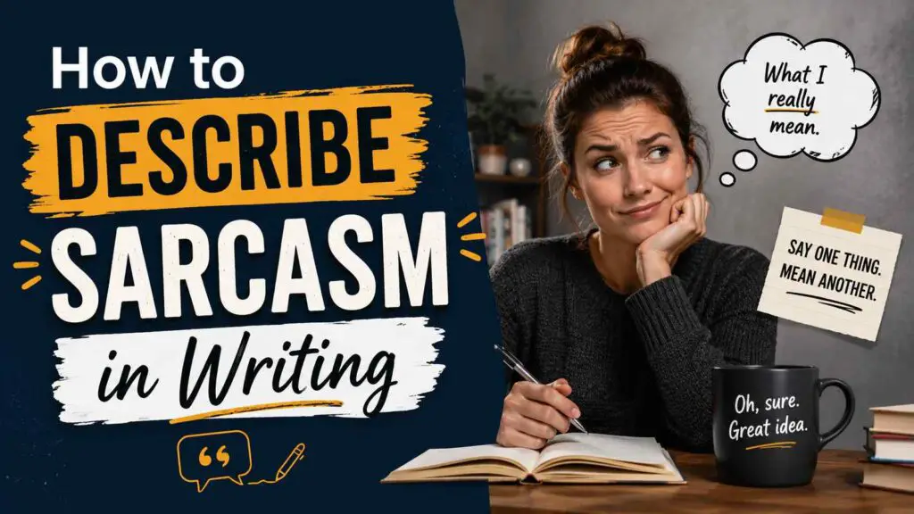 How To Describe Sarcasm In Writing