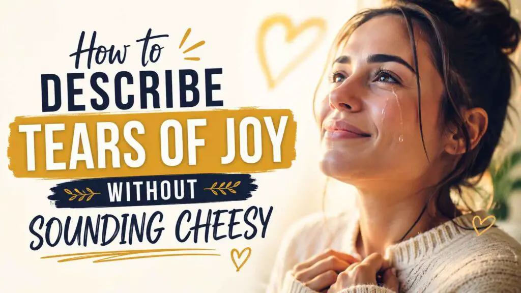 How To Describe Tears Of Joy