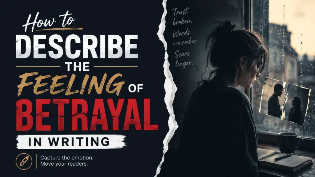 How To Describe The Feeling Of Betrayal In Writing