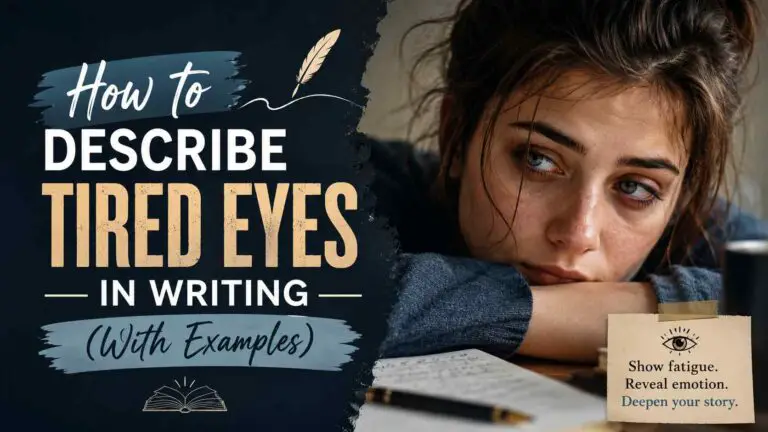 How to Describe Tired Eyes in Writing  (With Examples)