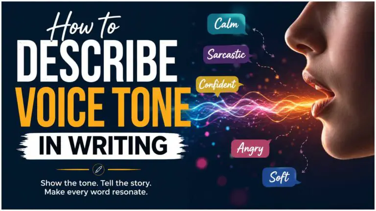 How to Describe Voice Tone in Writing