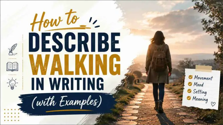 How to Describe Walking in Writing (with Examples)