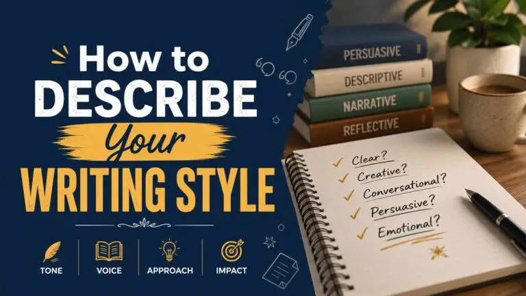 How to Describe Your Writing Style