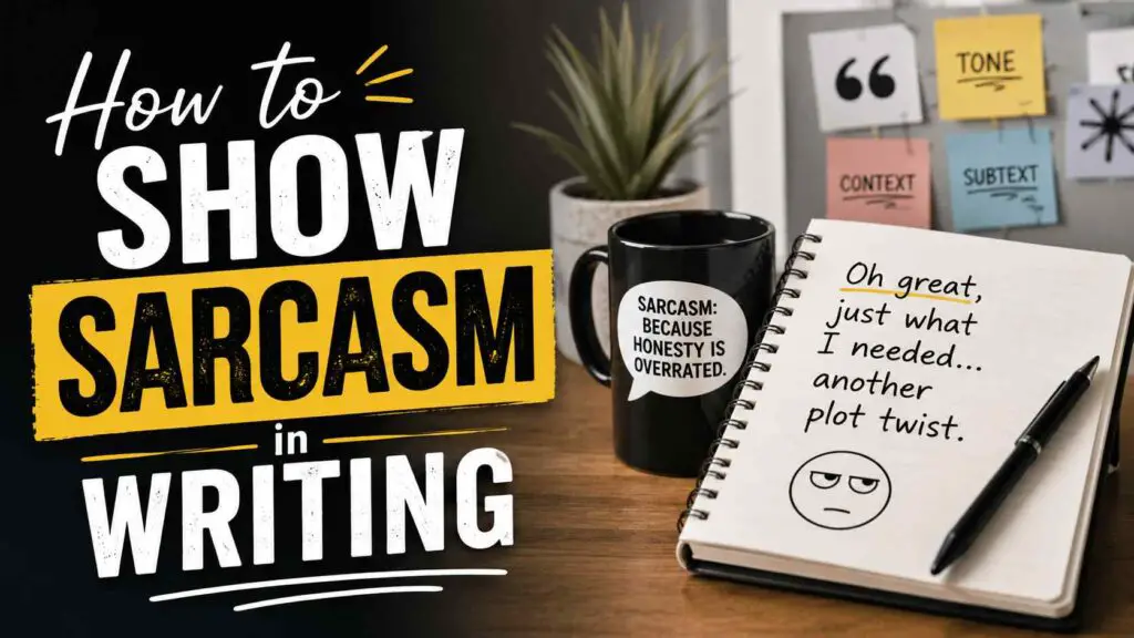 How To Show Sarcasm In Writing