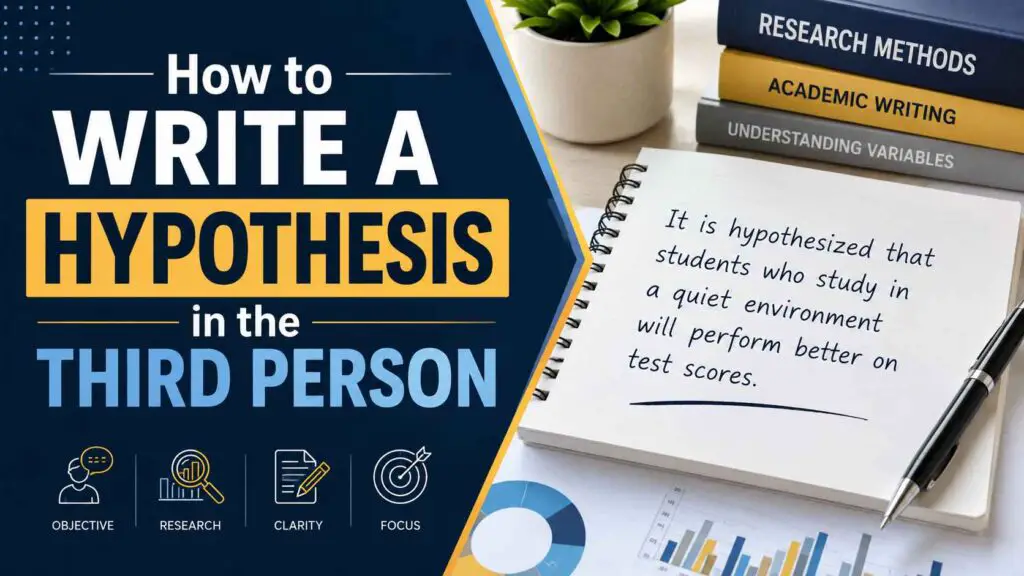 How To Write A Hypothesis In Third Person