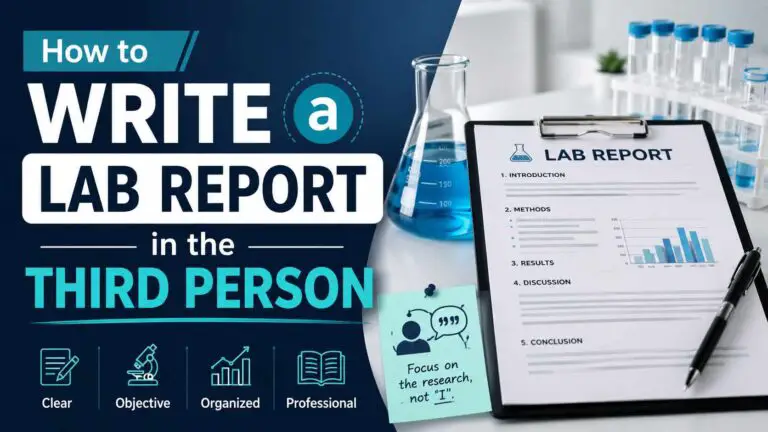 How to Write a Lab Report in the Third Person