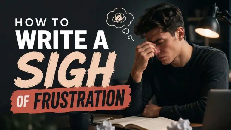 How to Write a Sigh of Frustration