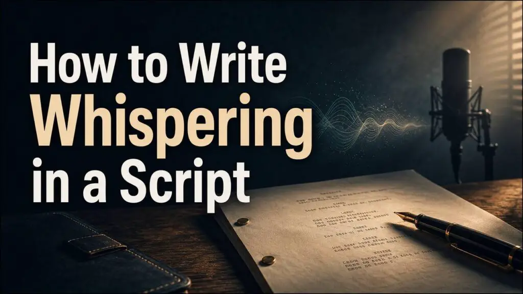 How To Write Whispering In A Script