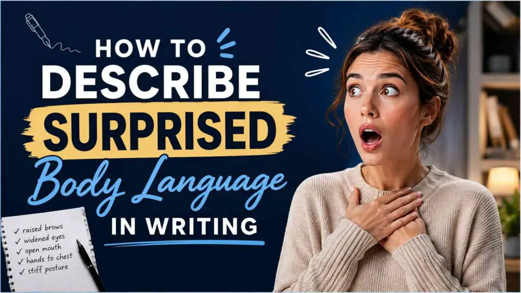 Surprised Body Language Writing