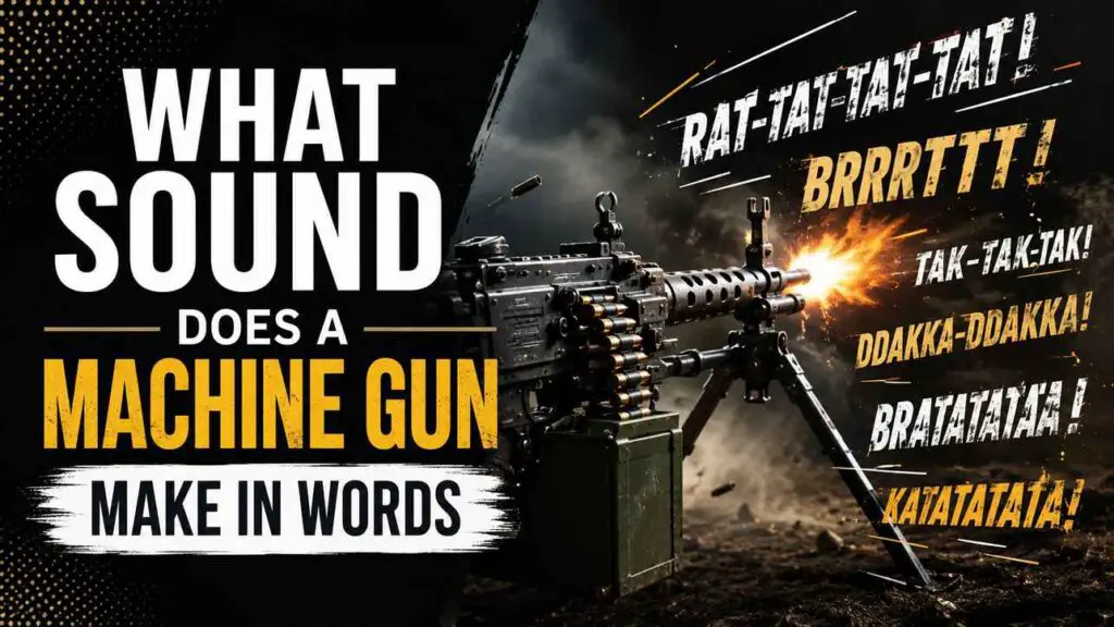 What Sound Does A Machine Gun Make In Words