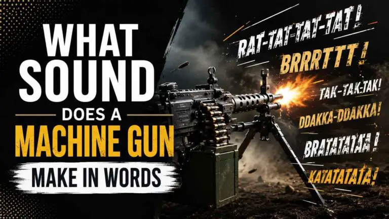 What Sound Does a Machine Gun Make in Words