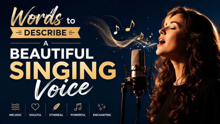 Words to Describe a Beautiful Singing Voice