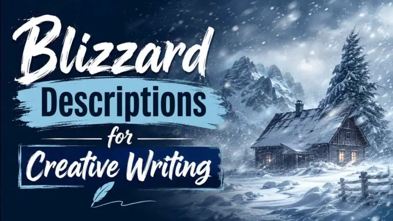 Blizzard Descriptions for Creative Writing