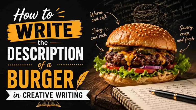 How to Write the Description of a Burger in Creative Writing