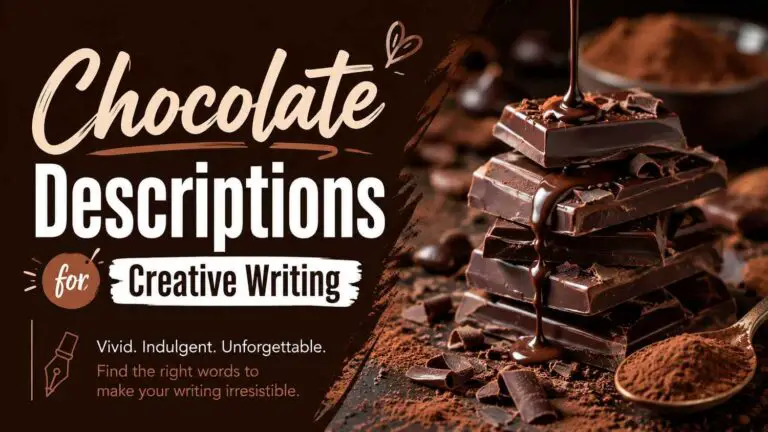 Chocolate Descriptions for Creative Writing