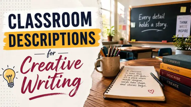 Classroom Descriptions for Creative Writing