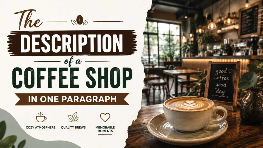 Coffee Shop Description Paragraph