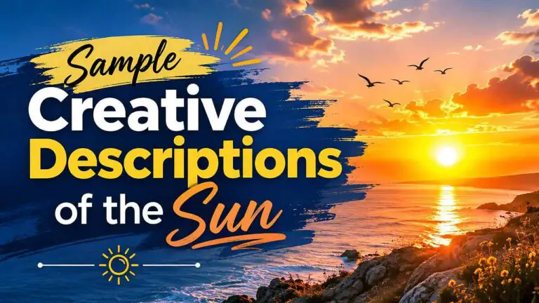 Sample Creative Descriptions of the Sun