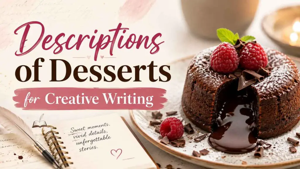 Dessert Description Creative Writing