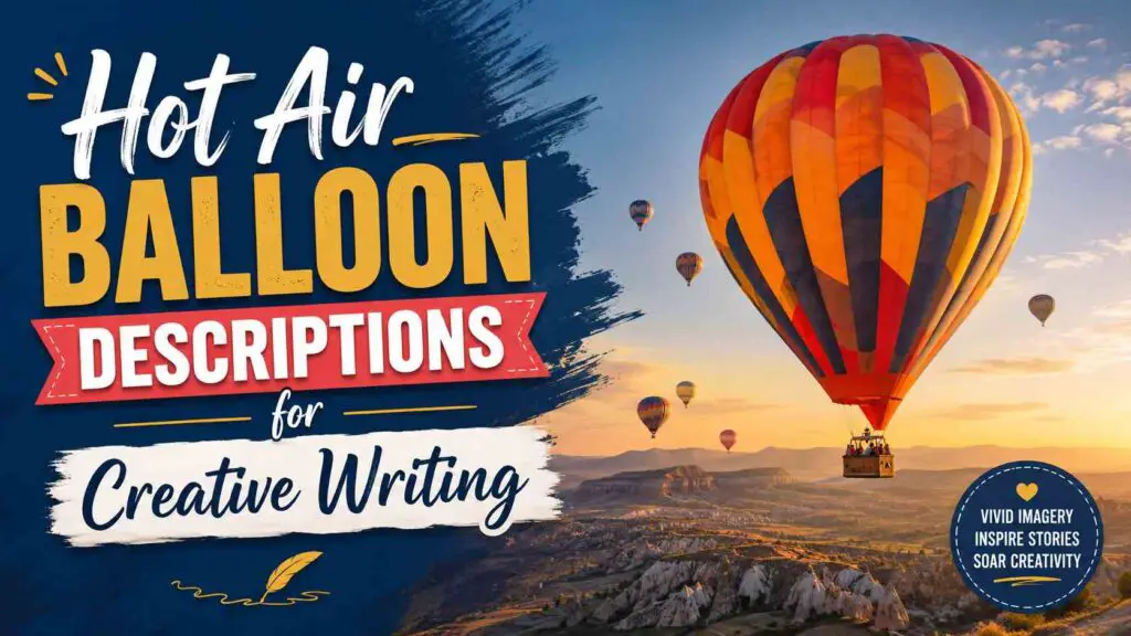 Hot Air Balloon Description Creative Writing