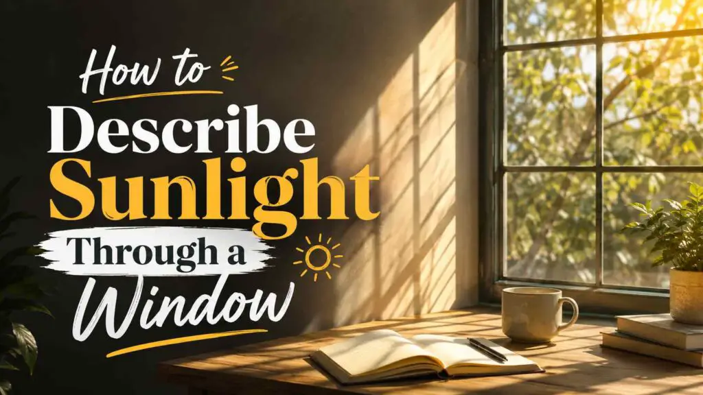 How To Describe Sunlight Through A Window