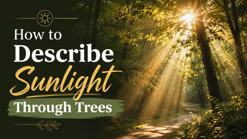 How To Describe Sunlight Through Trees