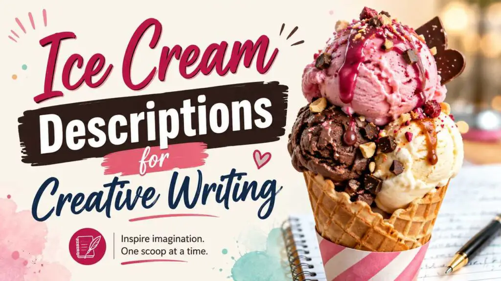 Ice Cream Description Creative Writing
