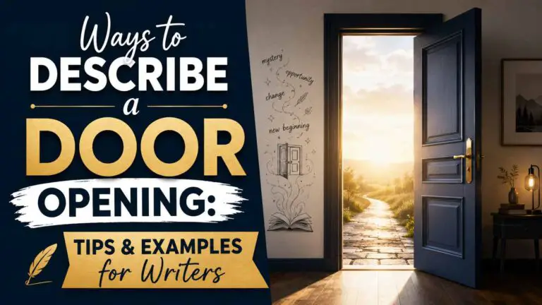 Ways to Describe a Door Opening: Tips & Examples for Writers