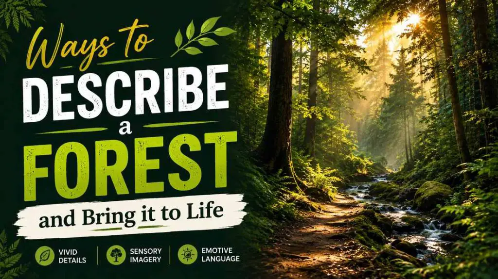 Ways To Describe A Forest