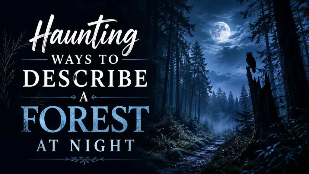Ways To Describe A Forest At Night
