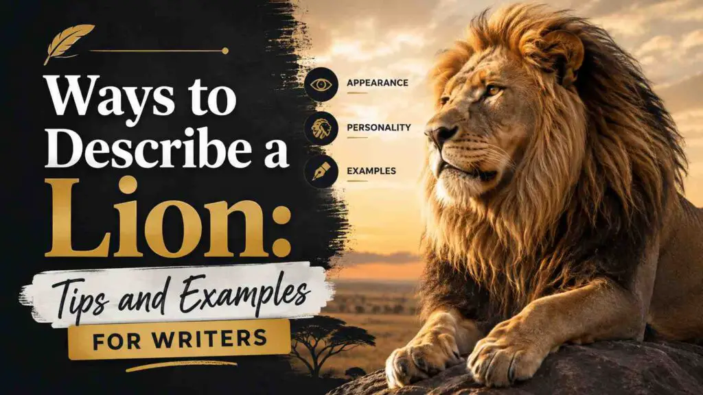 Ways To Describe A Lion