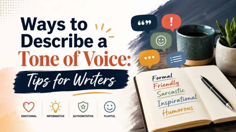 Ways to Describe a Tone of Voice: Tips for Writers