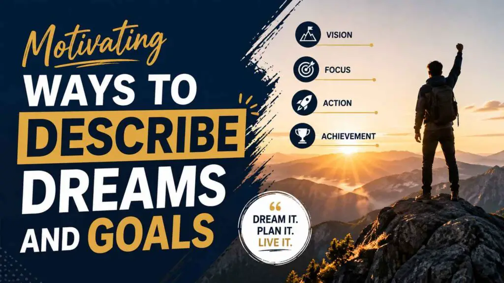 Ways To Describe Dreams And Goals