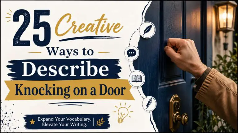 25 Creative Ways to Describe Knocking on a Door