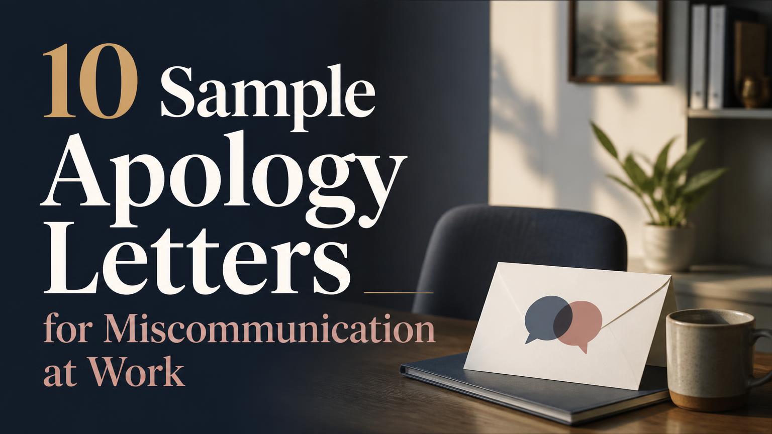 Apology Letter for Miscommunication