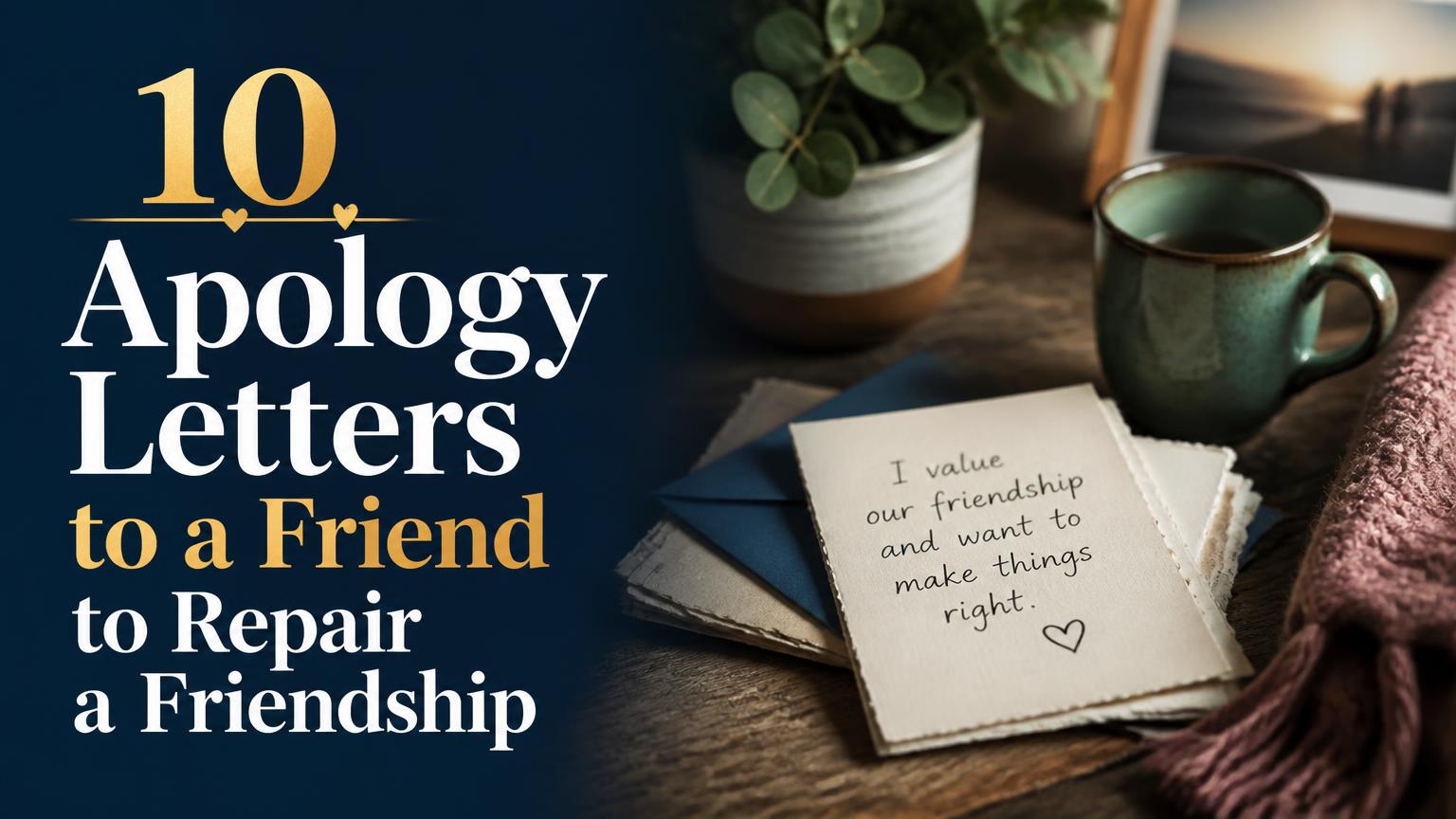Apology Letter to Friend