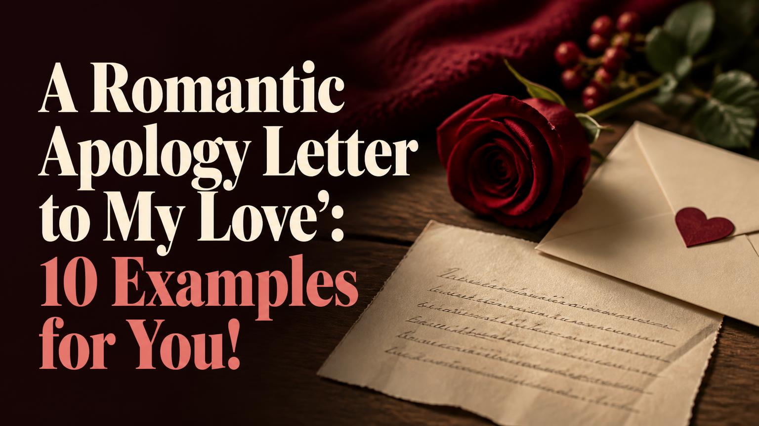 Apology Letter to My Love