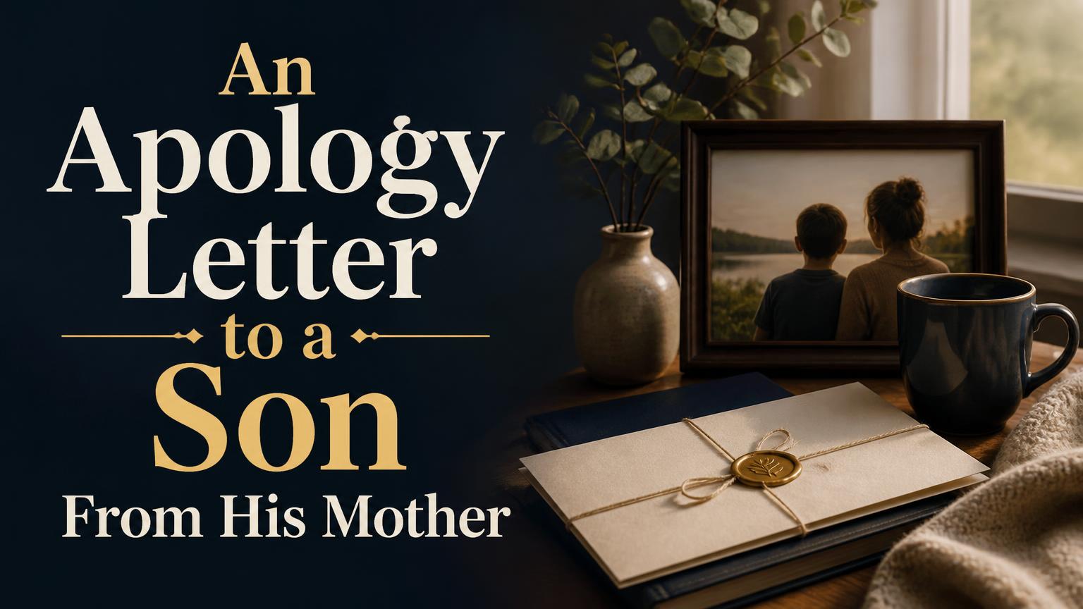 Apology Letter to Son From Mother