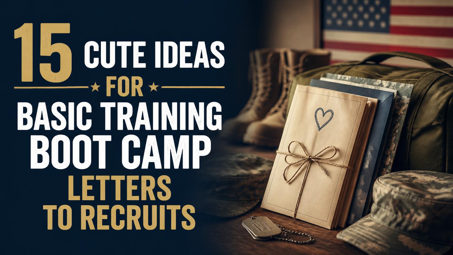 Boot Camp Cute Ideas for Basic Training Letters