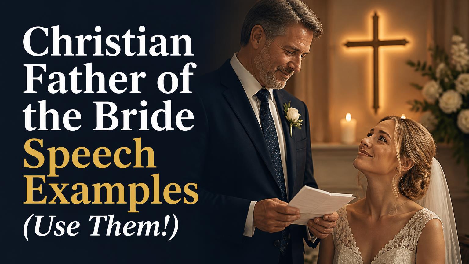 Christian Father of the Bride Speech Examples (Use Them!)