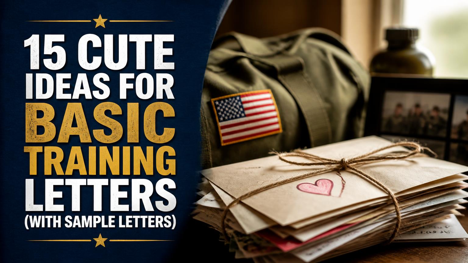 Cute Ideas for Basic Training Letters
