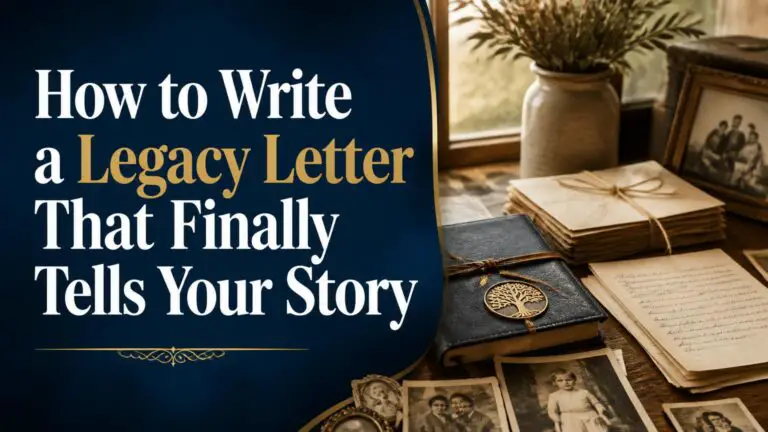 How to Write a Legacy Letter That Finally Tells Your Story