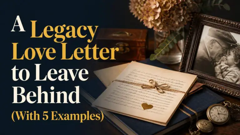 A Legacy Love Letter to Leave Behind (With 5 Examples)