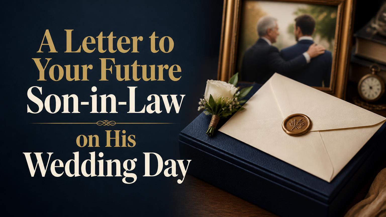 Letter to Future Son in Law on Wedding Day