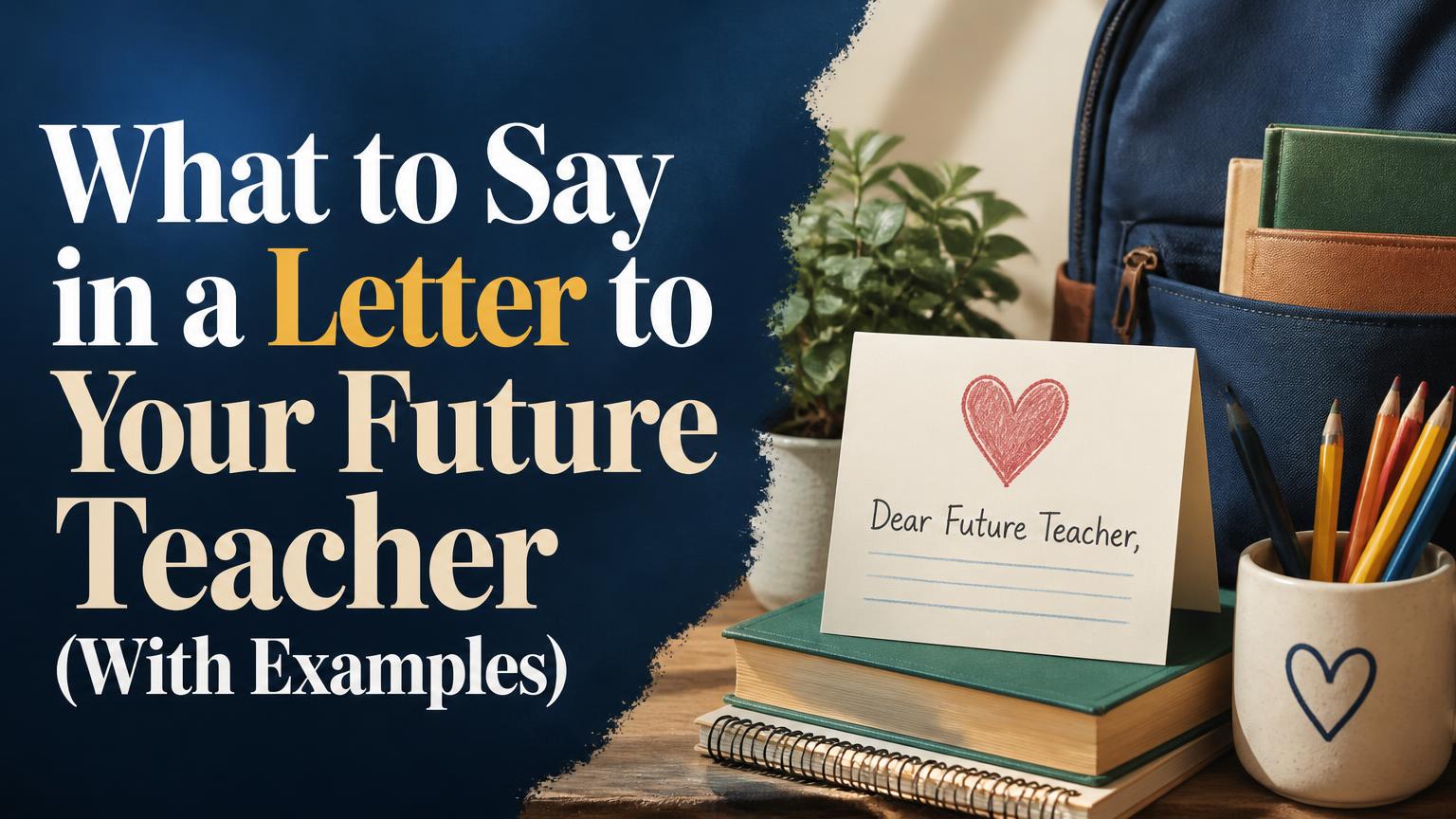 Letter to Future Teacher