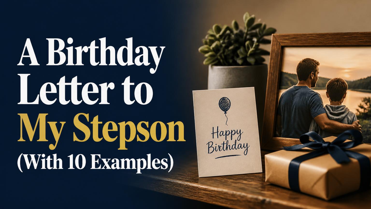 Letter to My Step Son on His Birthday